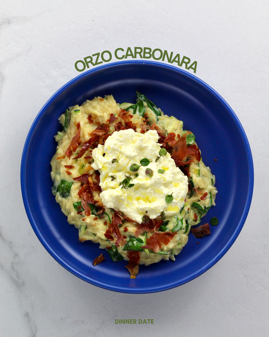 Orzo carbonara