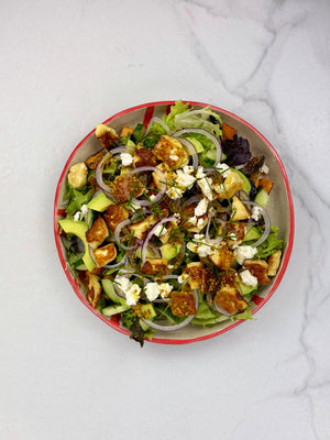Crispy Halloumi Salad