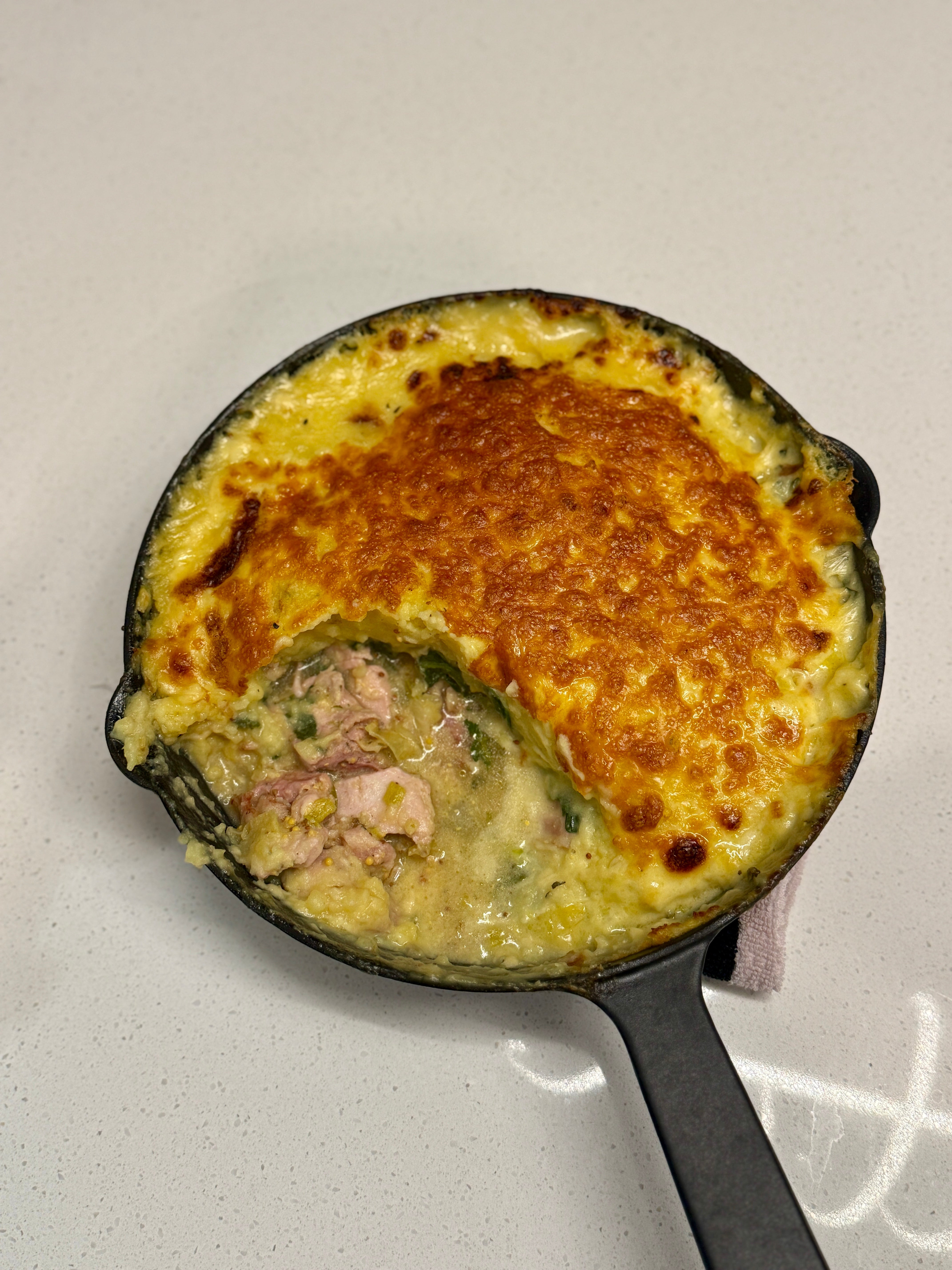 Creamy chicken & bacon shepherd's pie
