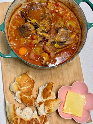 Mediterranean braised lamb
