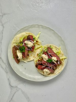 Steak & slaw wraps