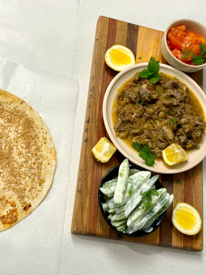 Sesame crusted lamb wraps
