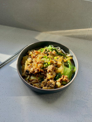 Curry beef udon