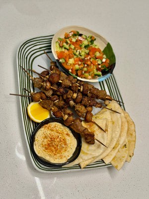 Lamb skewer spread