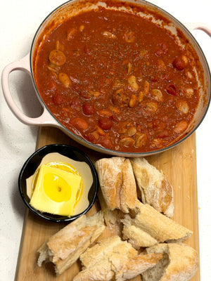 Sausage & bean braise