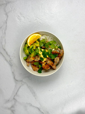 Kaarage chicken rice bowls