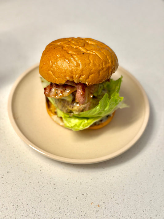Bacon & beef burgers