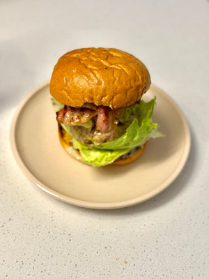 Bacon & beef burgers