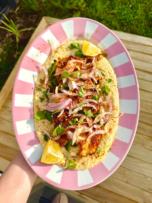 Maple chicken w/ corn spread