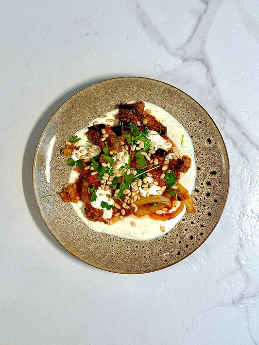 Eggplant & lamb borani