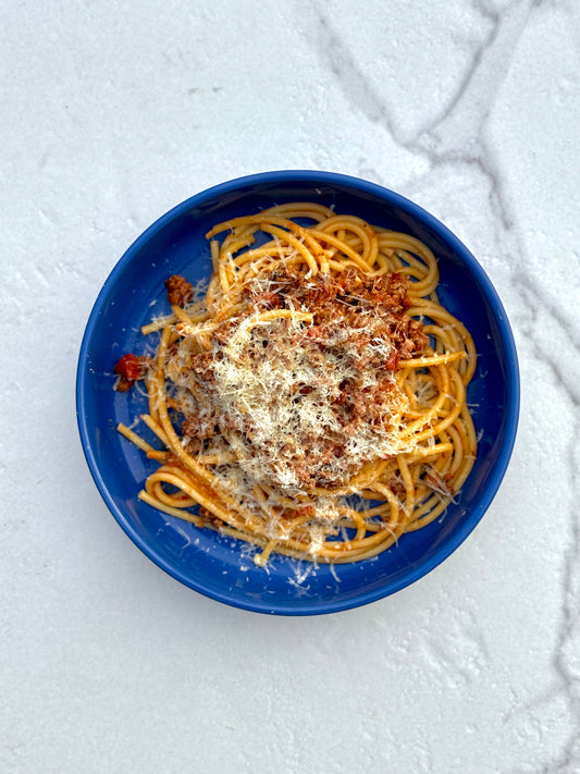 Bucatini bolognese