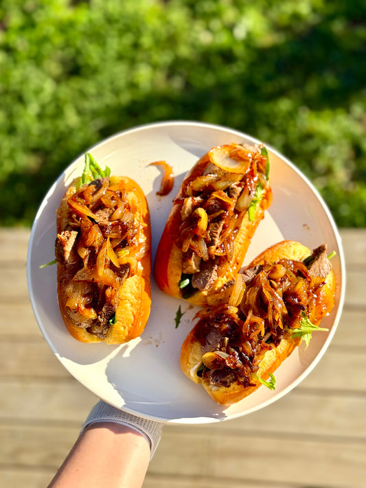 Steak & onion sandwich
