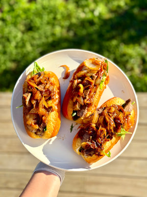 Steak & onion sandwich