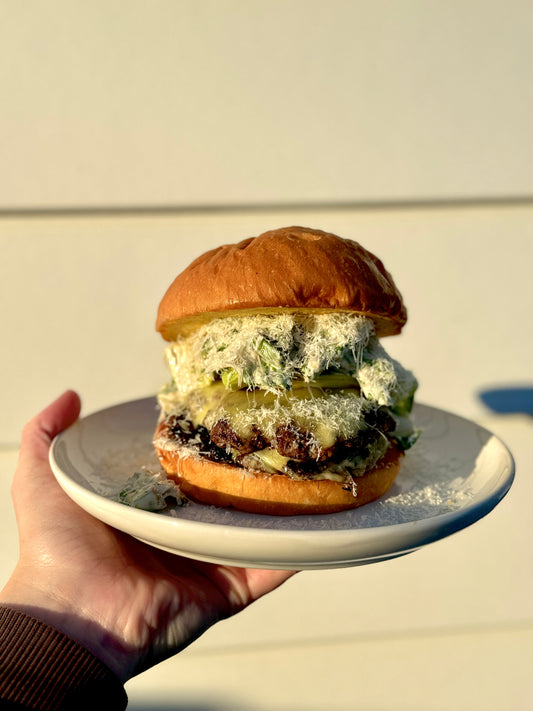 Cajun caesar smash burger
