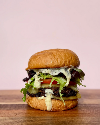 Caramelised onion smash burger