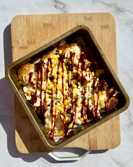 BBQ chicken nachos