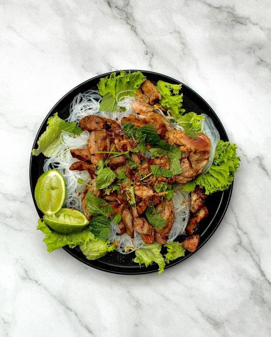 Grilled pork & noodle salad