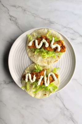 Crispy chicken wraps