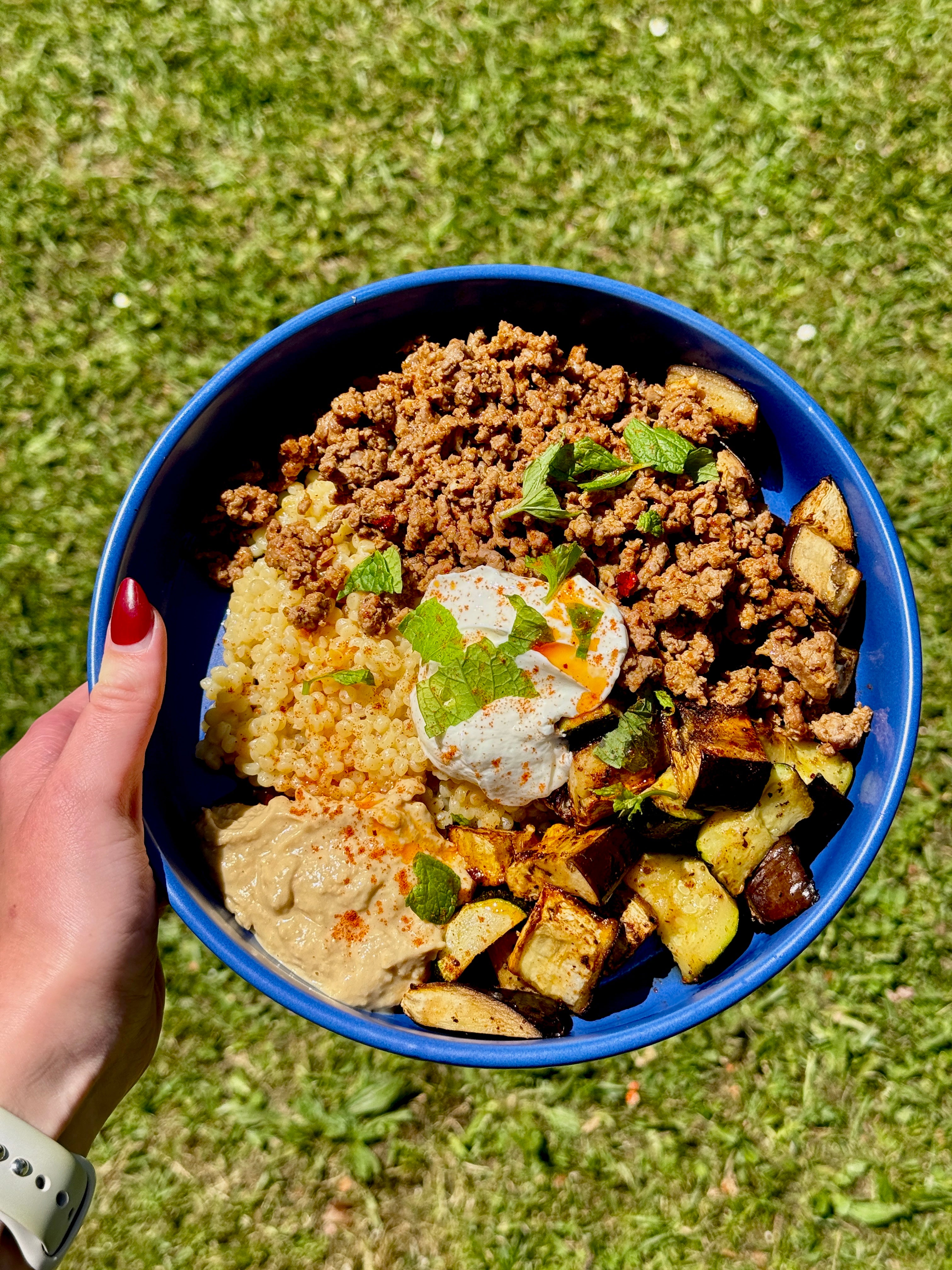 Harissa Lamb & Roasted Veg Couscous Bowls