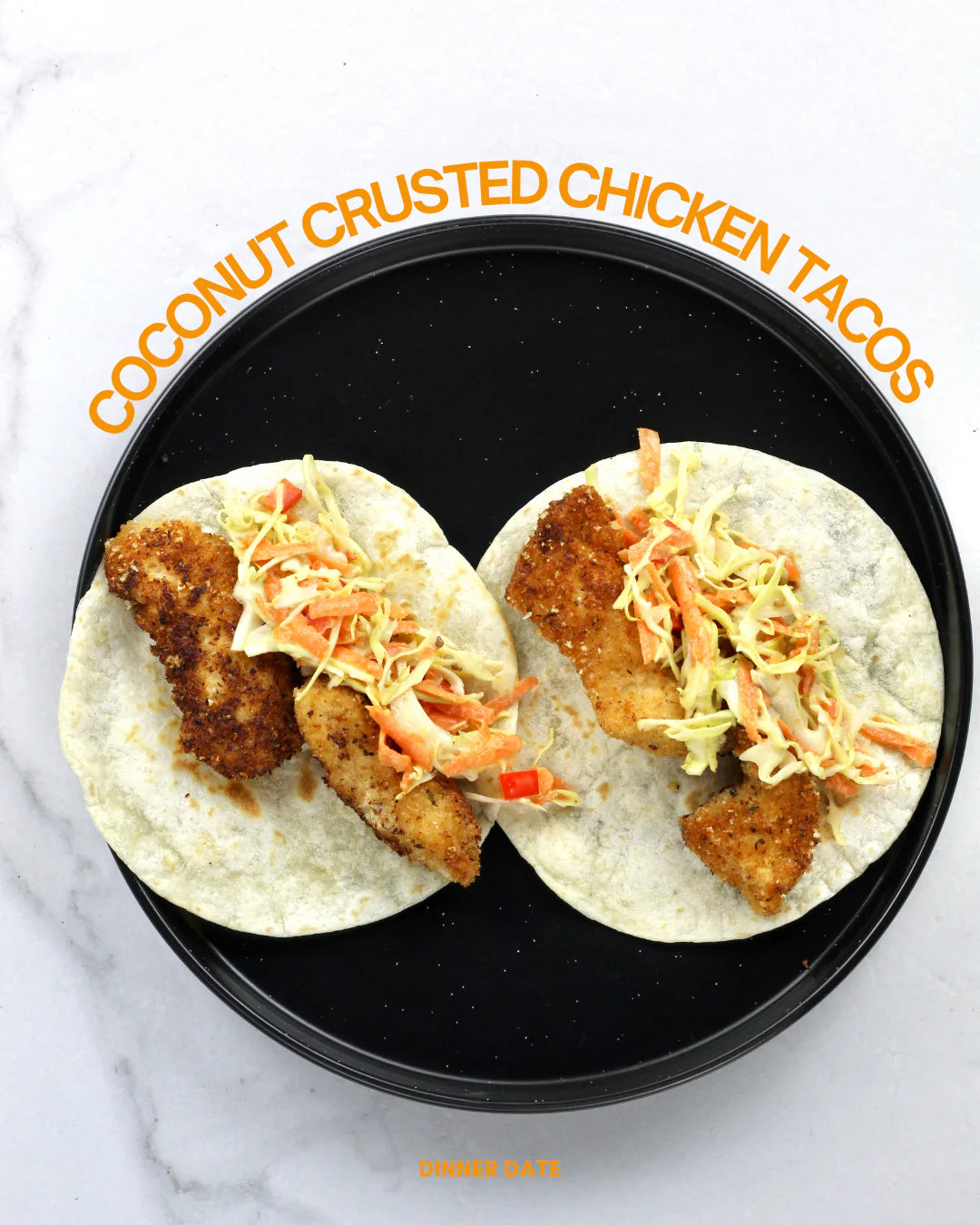 Coconut Crusted Chicken Tacos