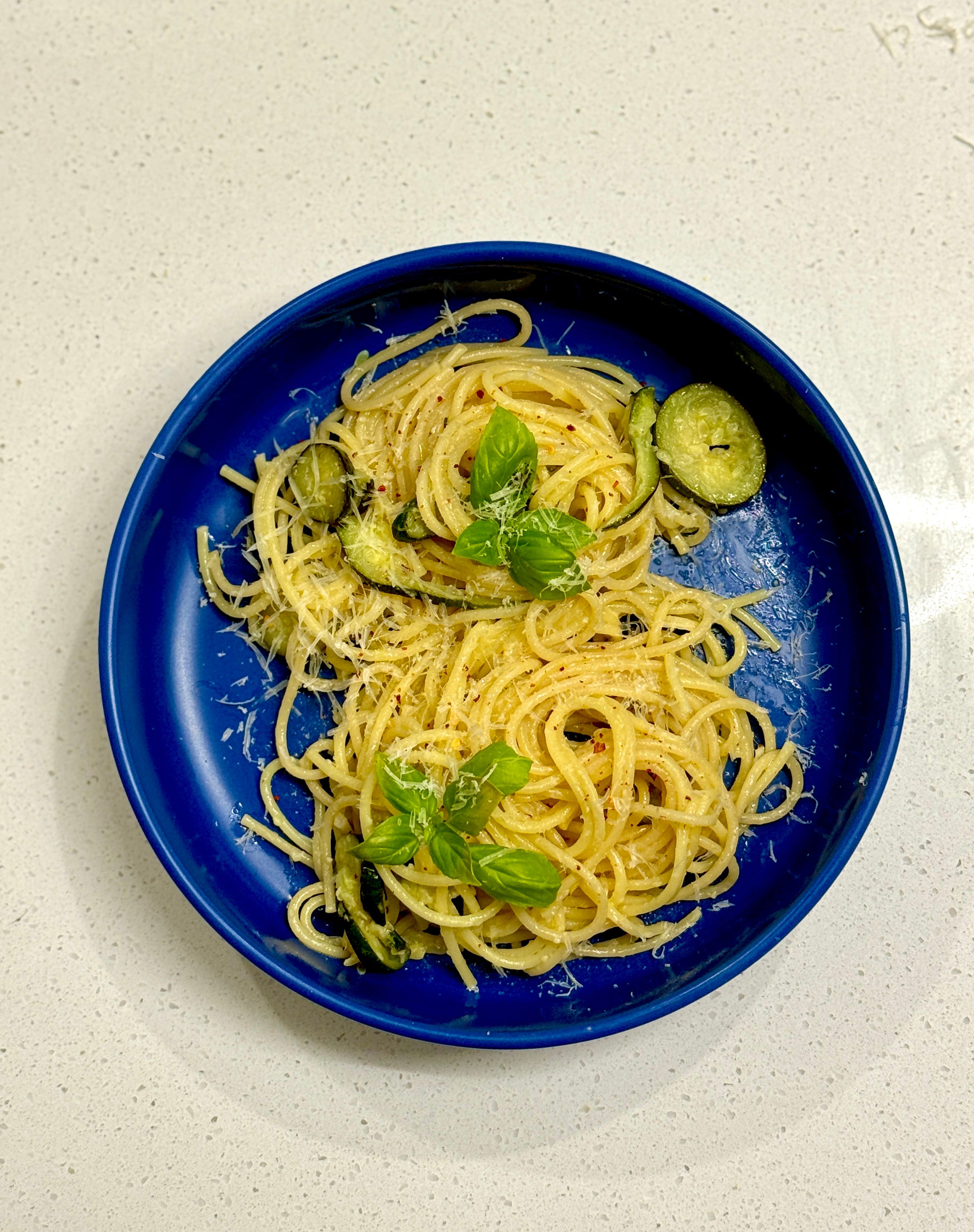 Courgette butter pasta 