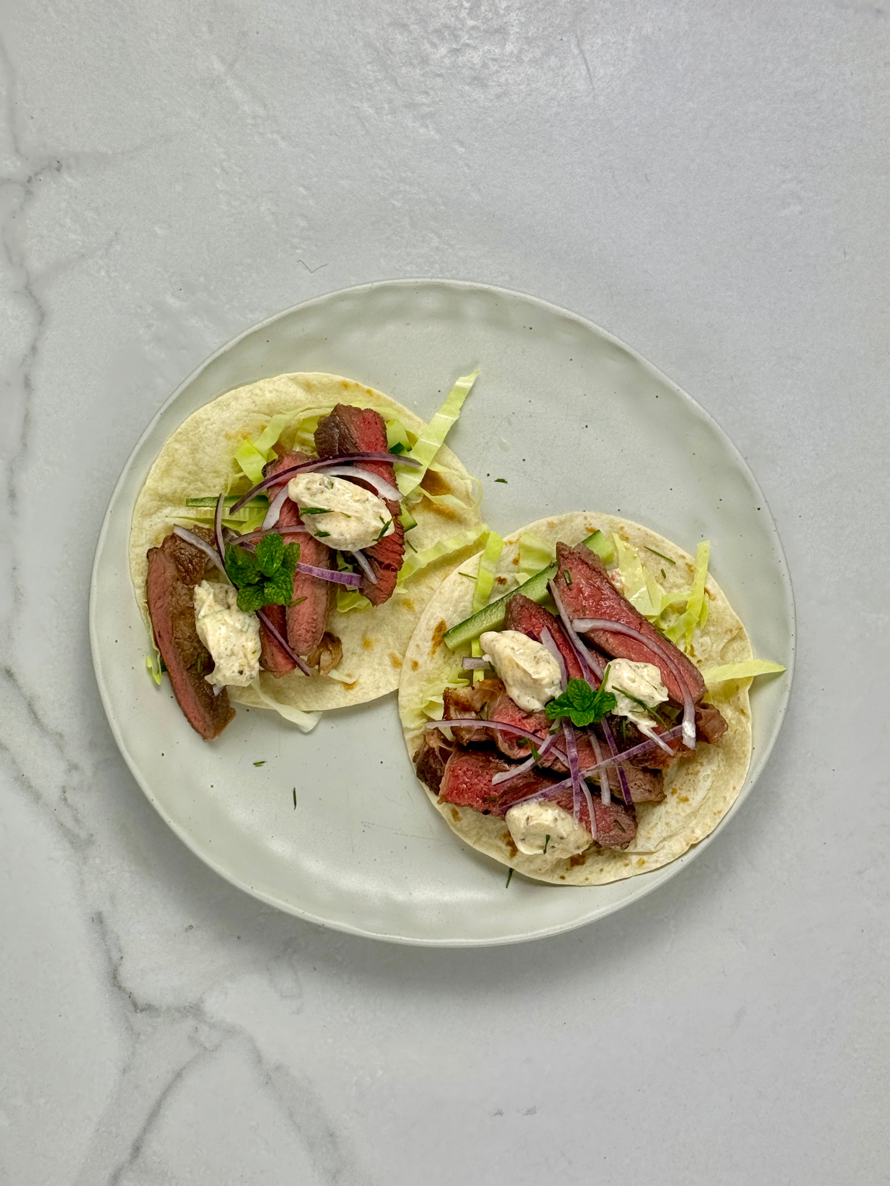 Steak & slaw wraps
