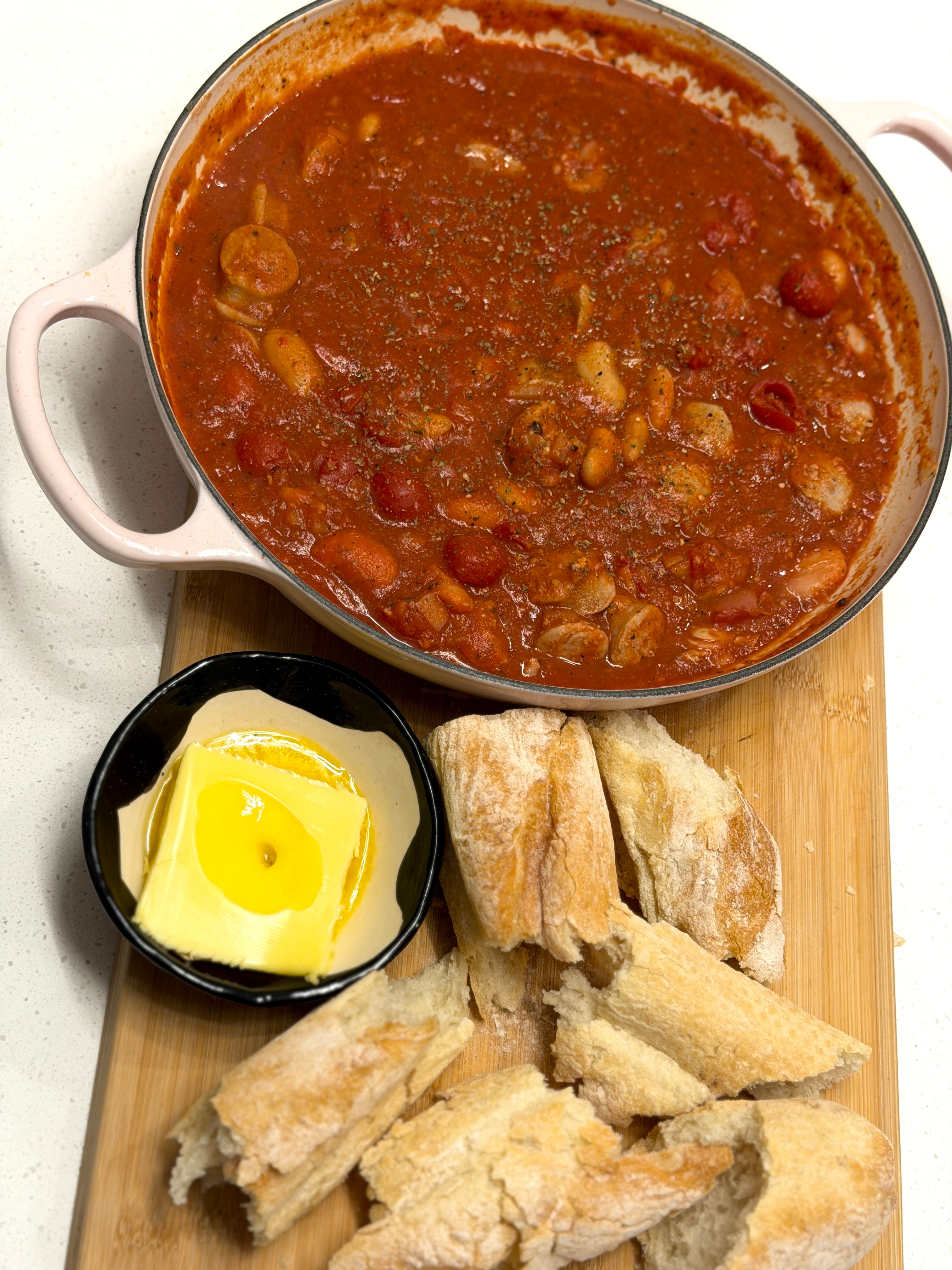 Sausage & bean braise