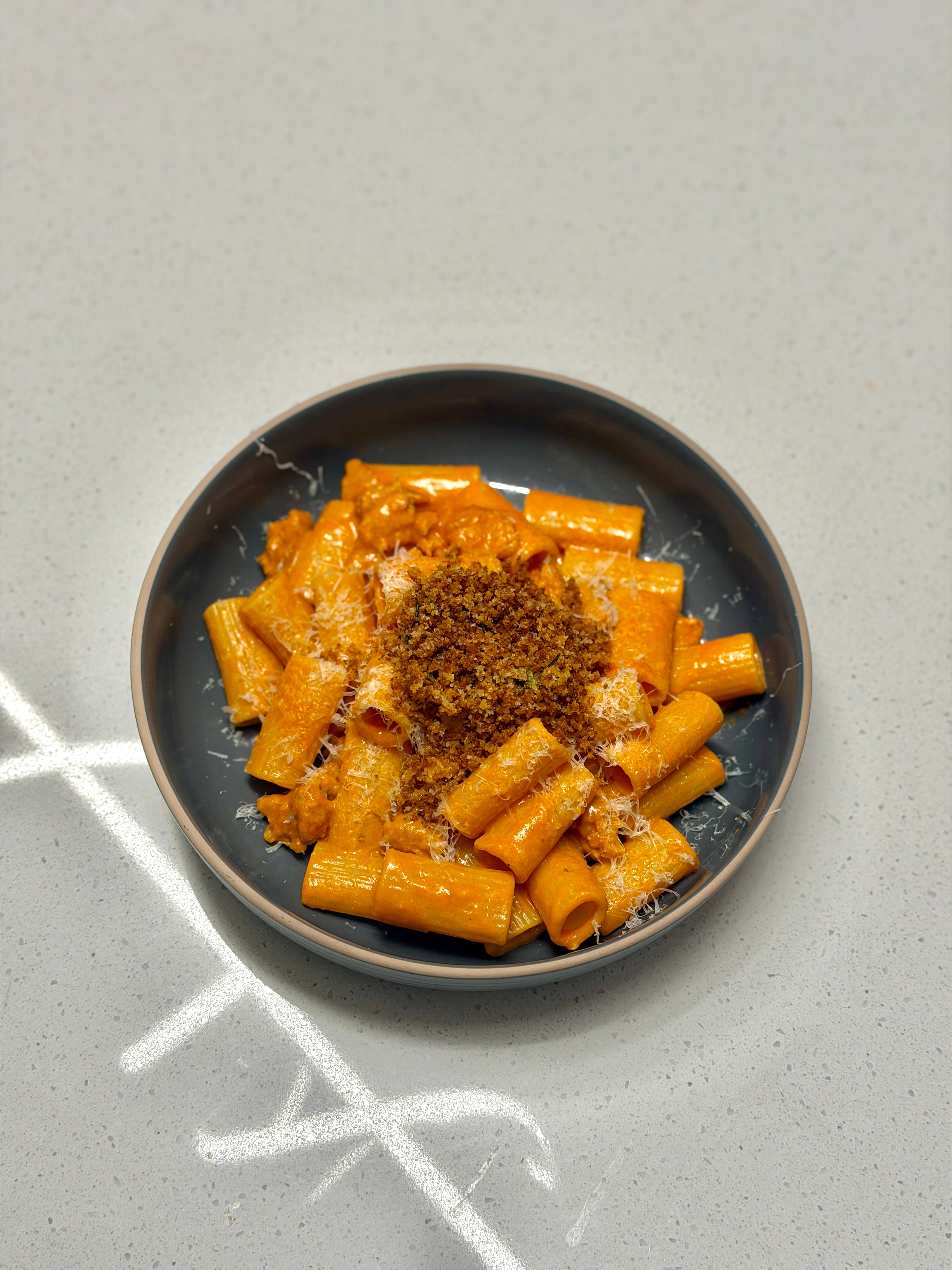 Creamy tomato & chorizo pasta