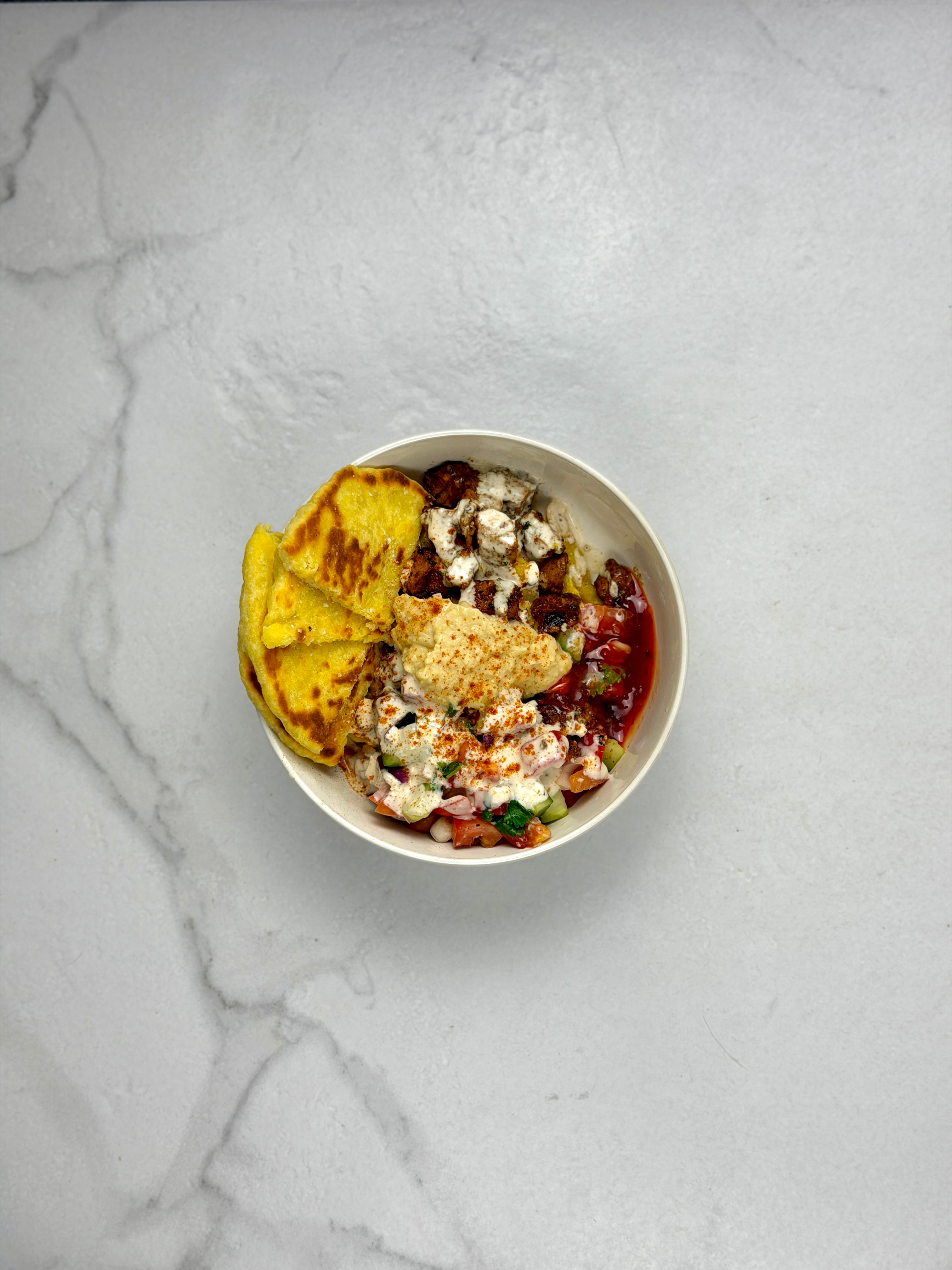 Chicken gyro bowls
