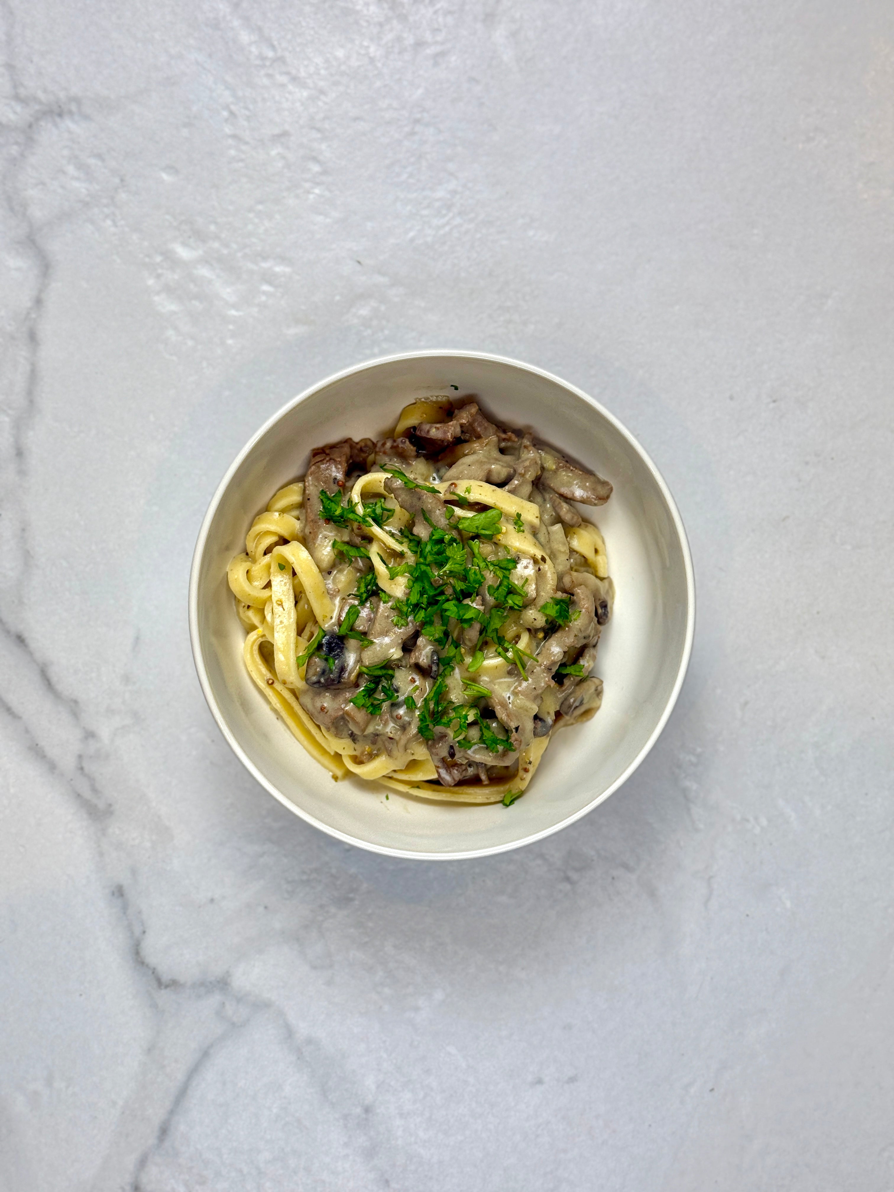 Beef stroganoff