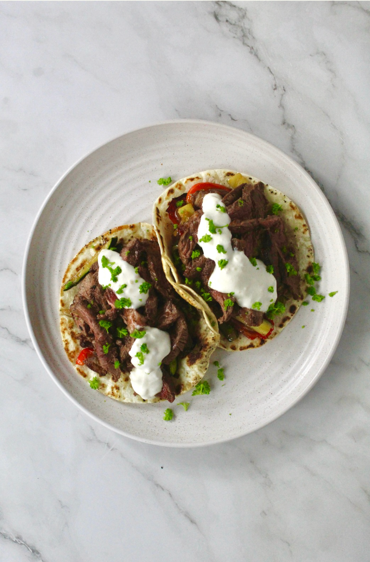 Steak fajitas