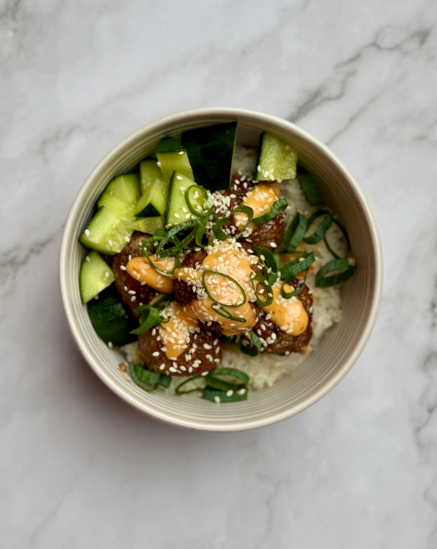 Korean inspired meatballs