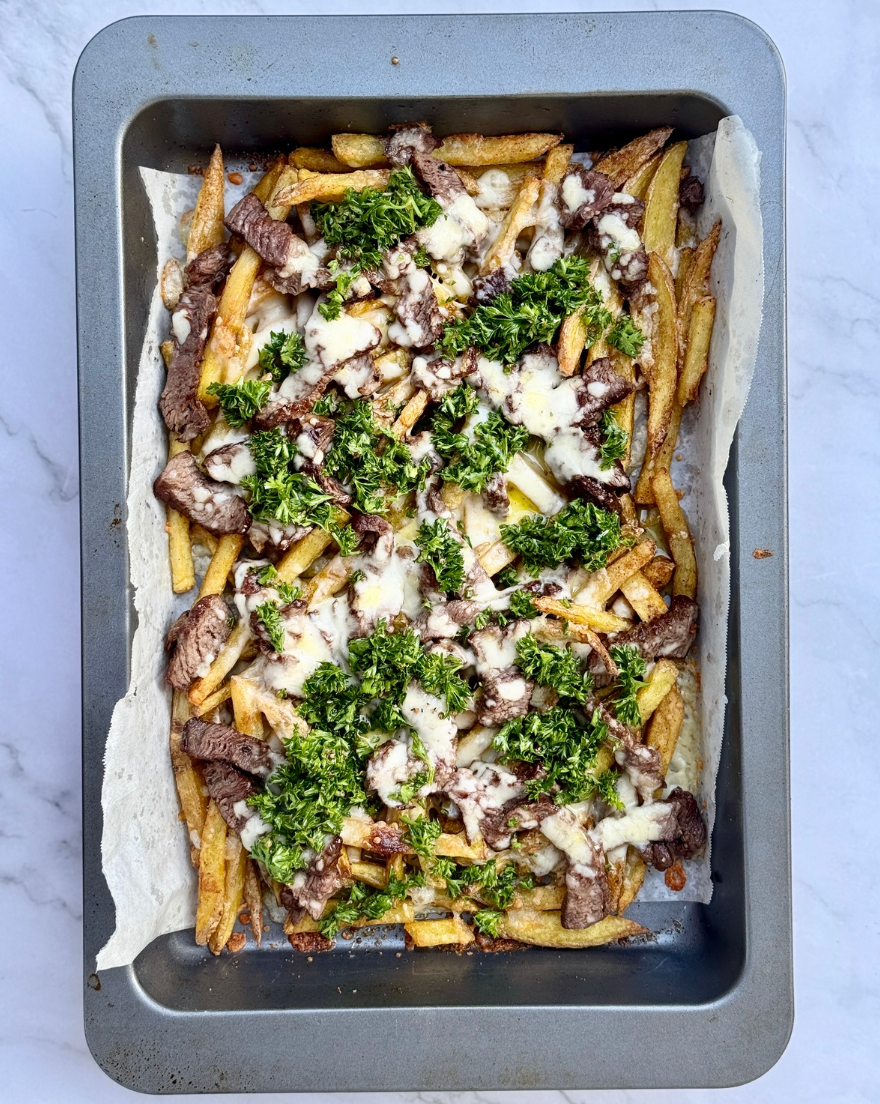 Steak & chimichurri loaded fries